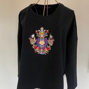 Custo Barcelona black beaded sweatshirt XL